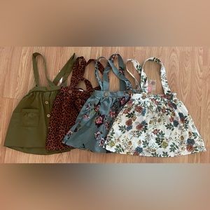 Baileys blossom suspender skirts size 5T
